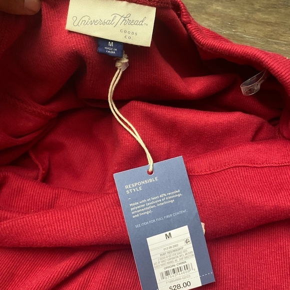 Elegant Red Long Sleeve Dress M by Universal Threads - Picture 5 of 6